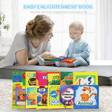 Load image into Gallery viewer, Soft Cloth Books Rustle Sound Infant Books Baby Books Quiet Books Educational Stroller Rattle Toys for Newborn Baby 0-12 month