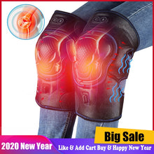 Load image into Gallery viewer, Knee Brace Support Wrap Massager Infrared Heating Hot Therapy Arthritis Cramps Pain Relief Injury Recovery Knee Rehabilitation